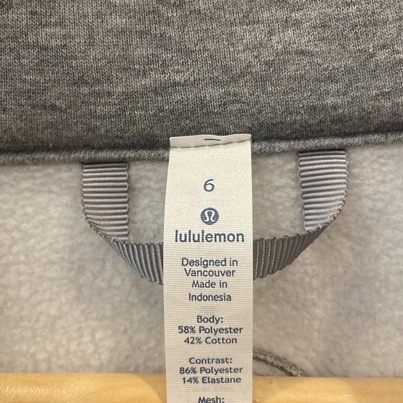 Lululemon Light as Warmth Jacket in Heathered Medium Grey/White—BEAUTIFUL! EUC-6 - Picture 6 of 11